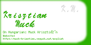 krisztian muck business card